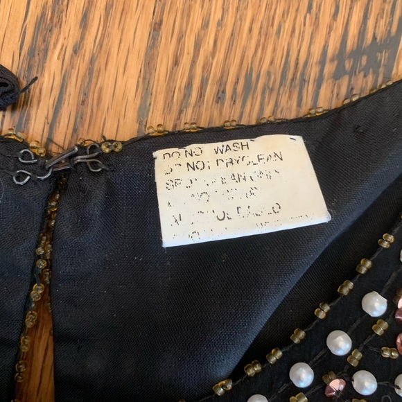 Vintage Stenay Silk Beaded sequins Blouse XLarge top shirt evening - Picture 8 of 8